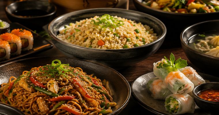 Asian cuisine at Garden Beach Hotel