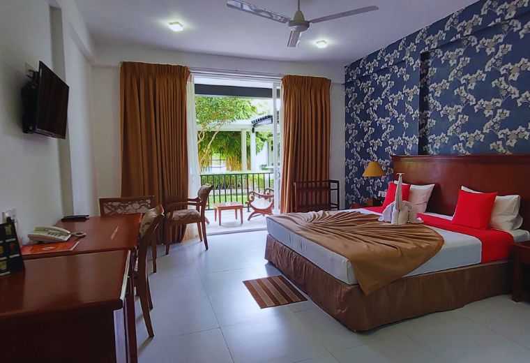 Deluxe Double Room with Private Terrace at Garden Beach Hotel